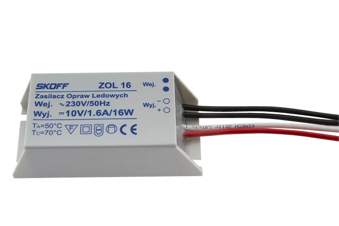 Napäťový napájač pre LED svietidlá 10V- ZOL16